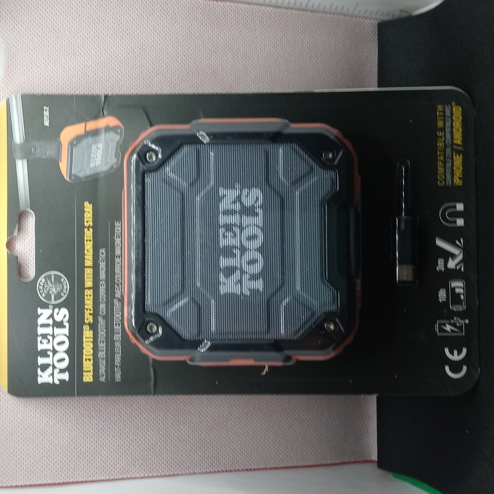 Klein Tools AEPJS 2 Bluetooth speaker w/ magnetic strap
